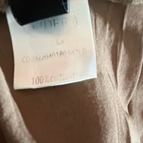 Cider SOLID LACE boho festival TIERED MAXI DRESS Brown size Large - Picture 10 of 10